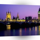 Britain Big Ben Houses Of Parliament London England A1 Xlarge Canvas