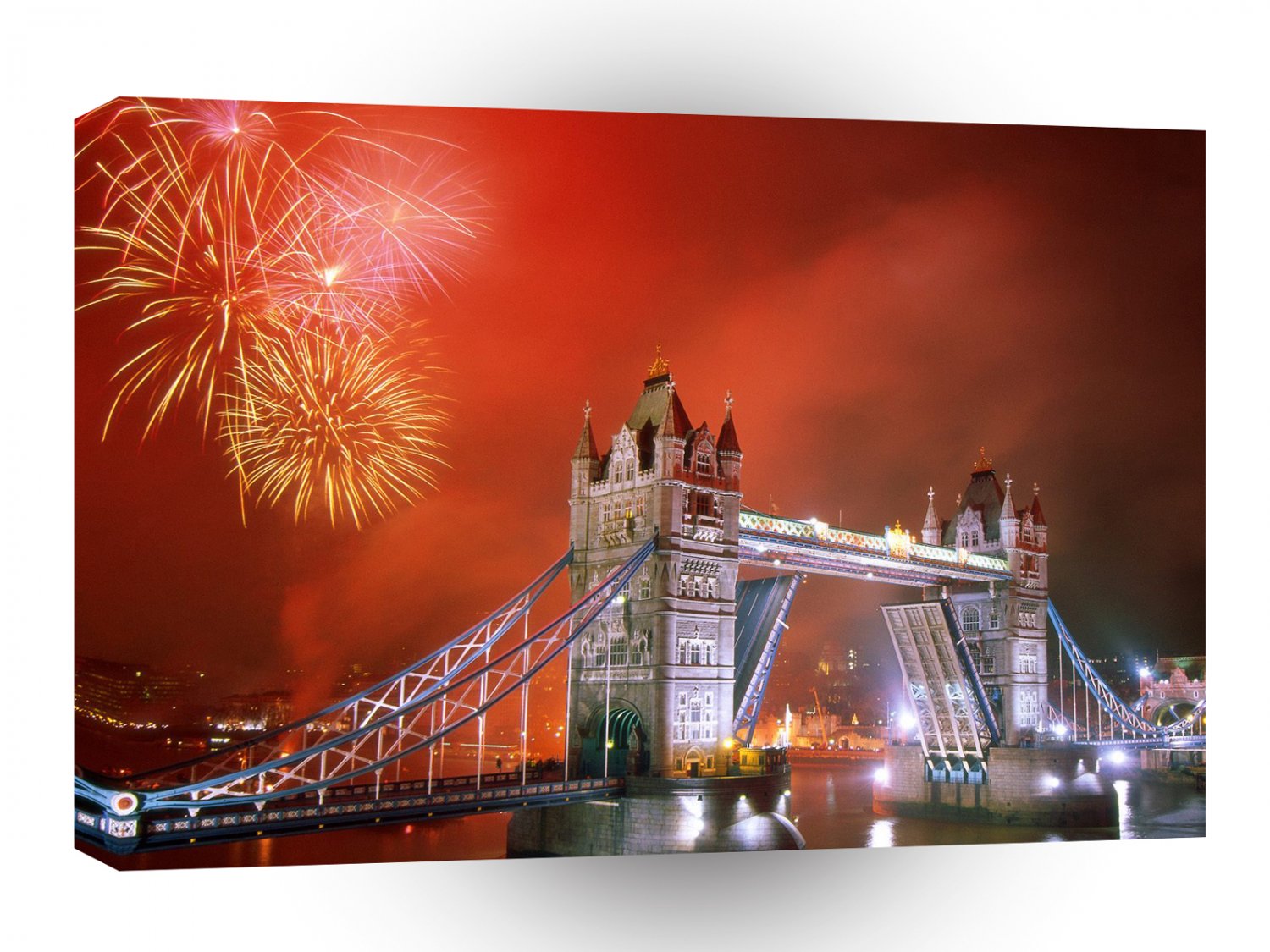 Britain Light Up The Night Tower Bridge London England A1 Xlarge Canvas