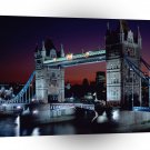 Britain Tower Bridge At Night London England A1 Xlarge Canvas