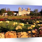 California Mission Santa Barbara And The Rose A1 Xlarge Canvas