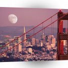 California Moon Over San Francisco A1 Xlarge Canvas
