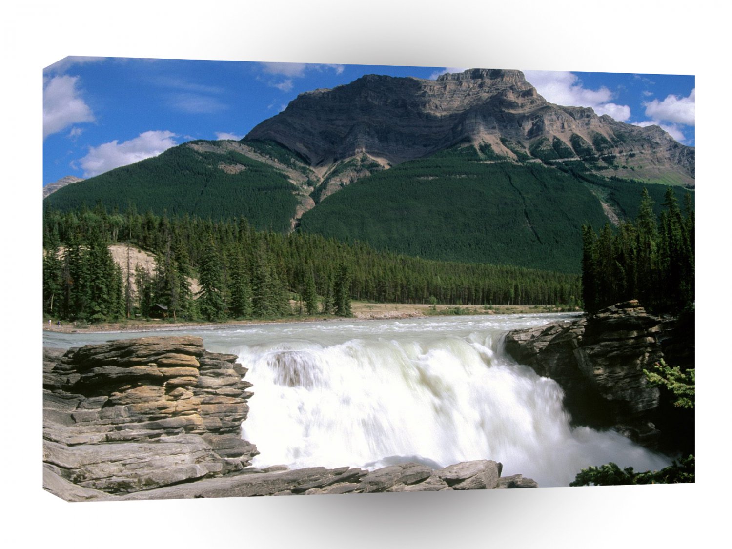 Canada Rushing Waterfall Jasper Area Alberta A1 Xlarge Canvas