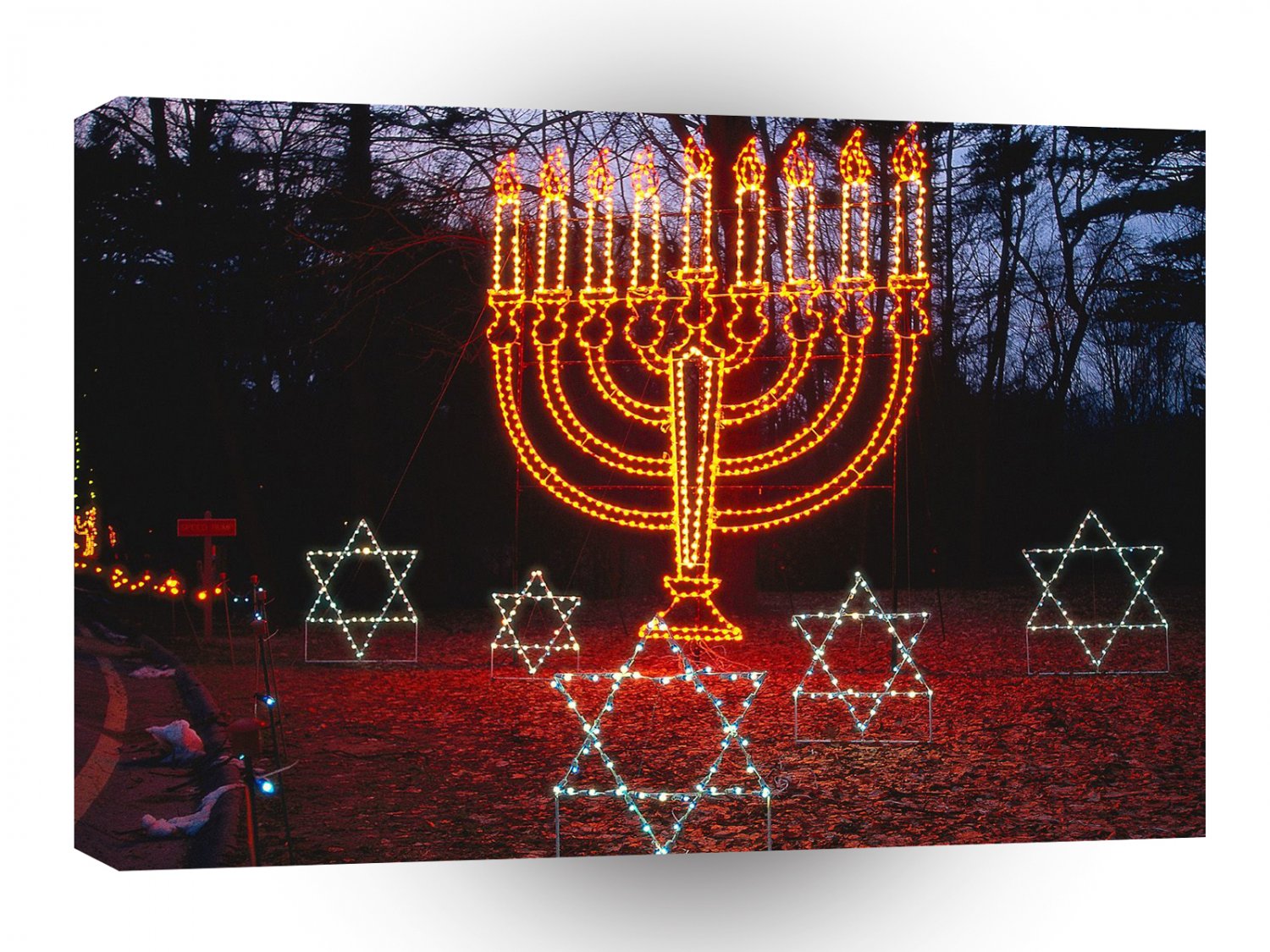 Celebration Bright Menorah A1 Xlarge Canvas