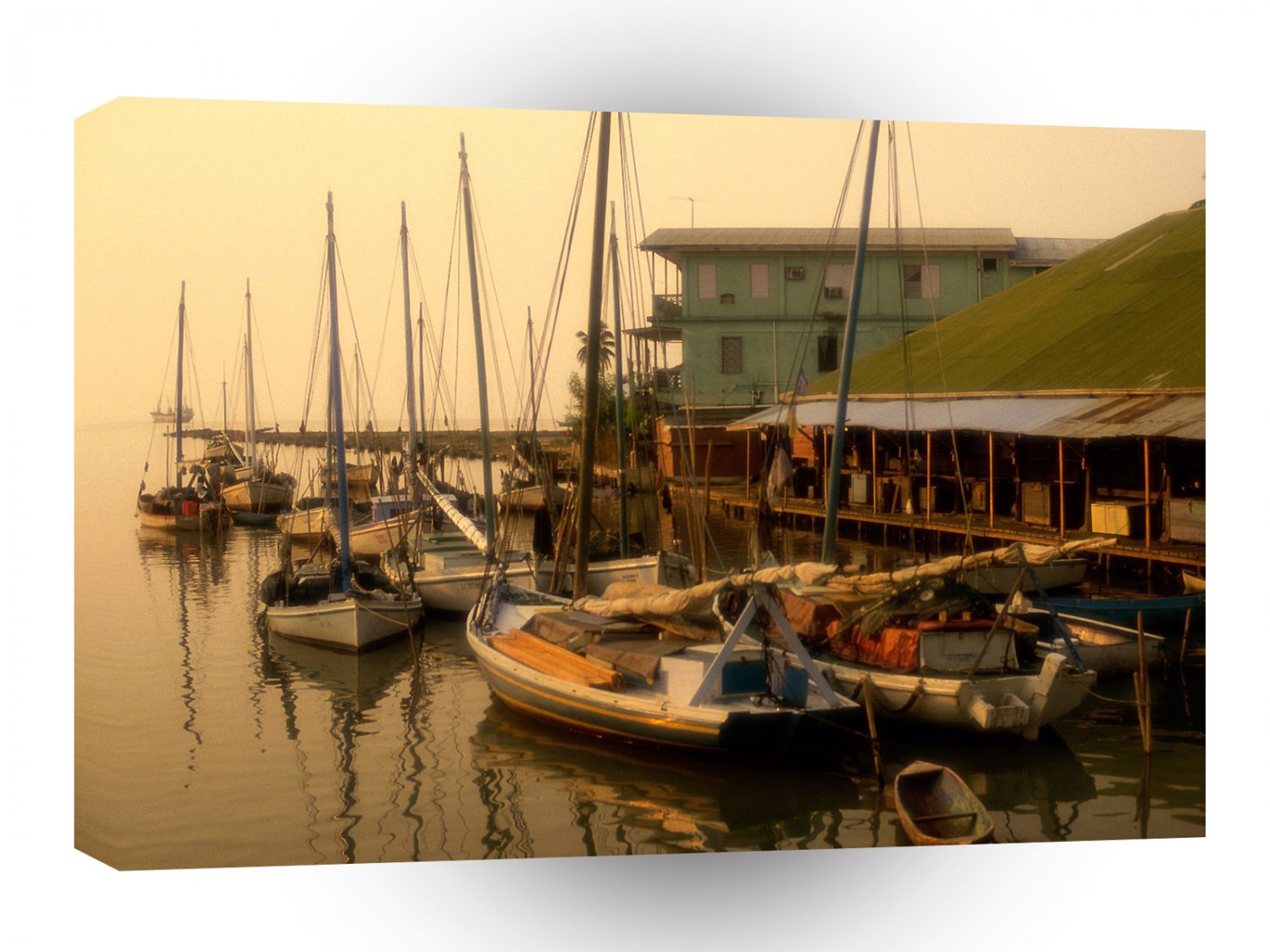 Central American Caibbean Misty Harbor Belize A1 Xlarge Canvas