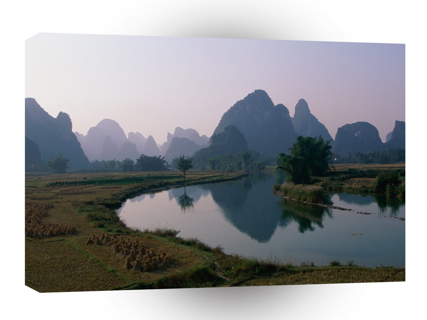 China Karst Hills Li River Guangxi Province A1 Xlarge Canvas