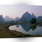 China Karst Hills Li River Guangxi Province A1 Xlarge Canvas