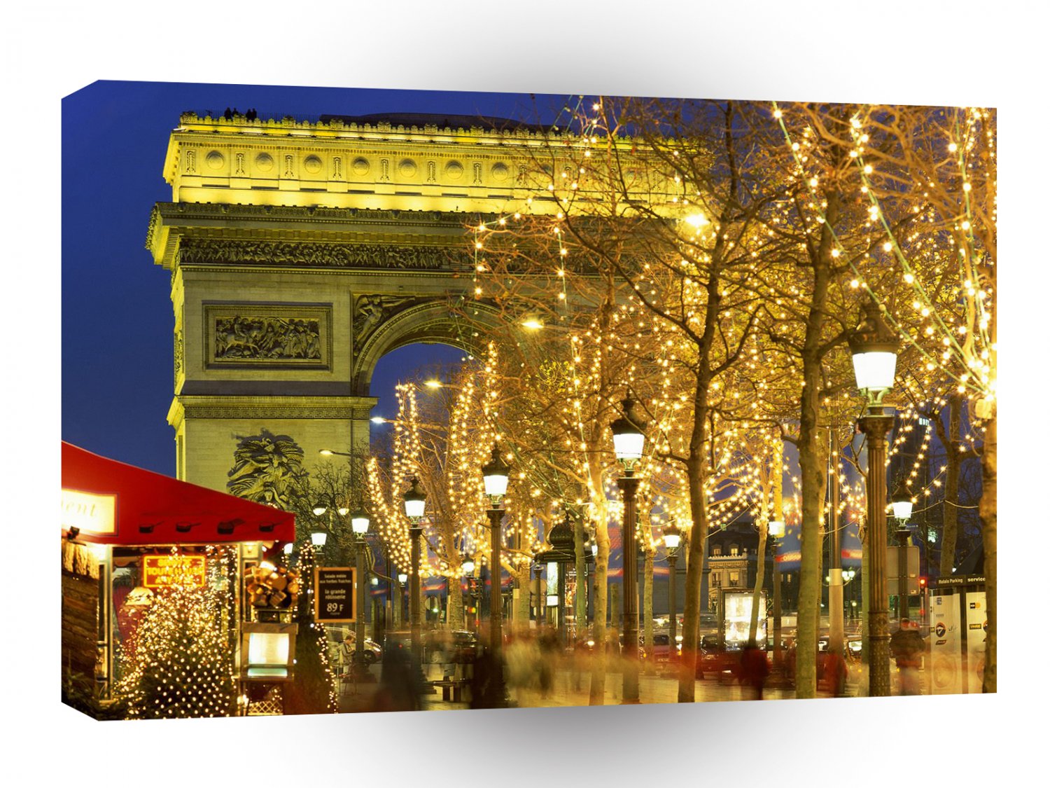Christmas Arc De Triomphe Paris France A1 Xlarge Canvas