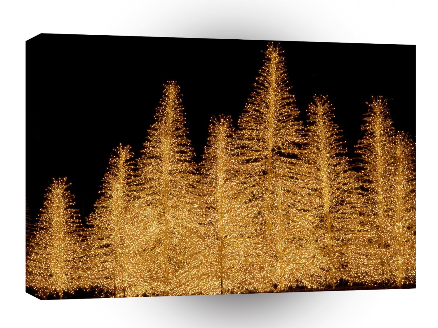 Christmas Brilliant Display Interfirst Plaza Houston Texas A1 Xlarge Canvas