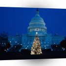 Christmas Capitol Greetings Washington Dc A1 Xlarge Canvas