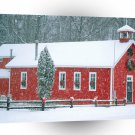 Christmas Little Red School House Leelanau County Michigan A1 Xlarge Canvas
