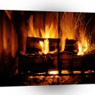 Christmas Roaring Fire A1 Xlarge Canvas