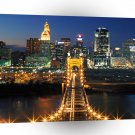 Cityscapes John A Roebling Suspension Bridge Skyline A1 Xlarge Canvas