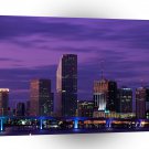 Cityscapes Miami Nights Florida A1 Xlarge Canvas