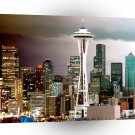 Cityscapes Seattle Skyline Washington A1 Xlarge Canvas