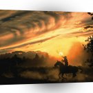 Cowboy Roping The Wind A1 Xlarge Canvas