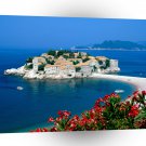 Europe Sveti Stefan Serbia And Montenegro A1 Xlarge Canvas
