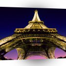 Famous Landmarks Beneath The Eiffel Tower Paris France A1 Xlarge Canvas