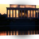 Famous Landmarks Lincoln Memorial Reflected Washington A1 Xlarge Canvas