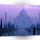 Famous Landmarks Taj Mahal Agra India Deep Purple A1 Xlarge Canvas