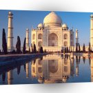 Famous Landmarks Taj Mahal Agra India Sunlit Reflection A1 Xlarge Canvas