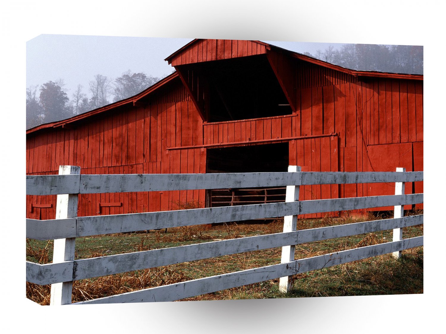 Farms And Barns Red Barn Scott County Virginia A1 Xlarge Canvas