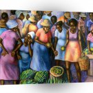 Fine Art African Fruit Market A1 Xlarge Canvas