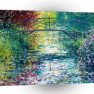 Fine Art Lily Pond Japanese Bridge A1 Xlarge Canvas