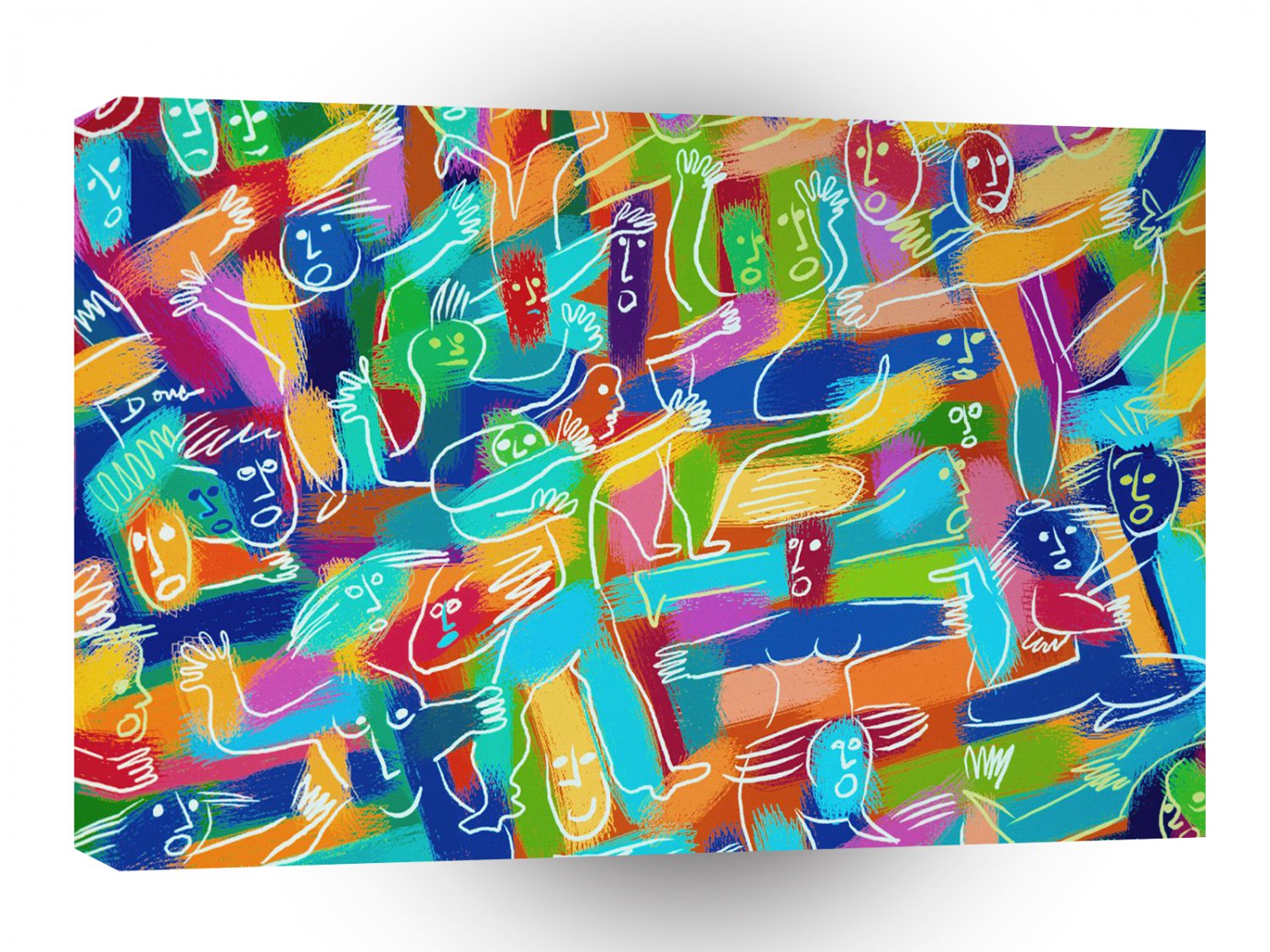 Fine Art Mad Rush A1 Xlarge Canvas