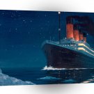 Fine Art The Titanic Collision A1 Xlarge Canvas