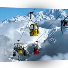 France Poma Lift Mount Blanc Courcheval A1 Xlarge Canvas