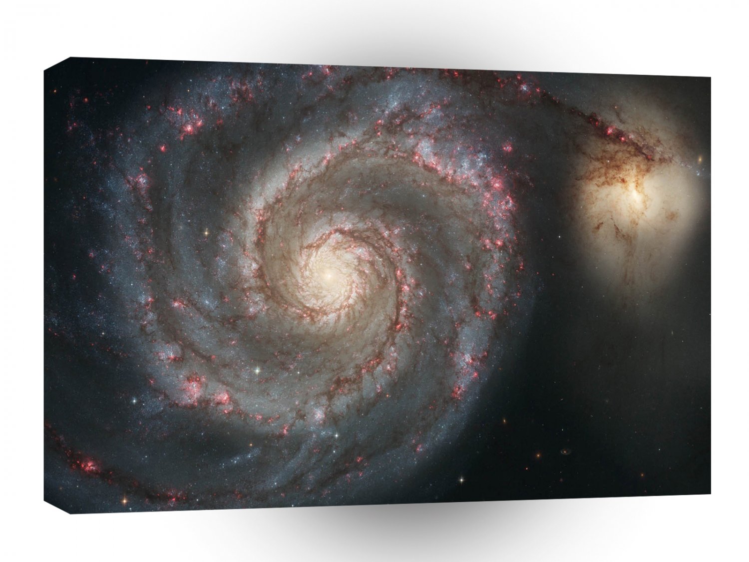 Galaxy Spiral M74 Tail Star Cloud A1 Xlarge Canvas