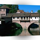 Germany Pegnitz River Nuremberg Bavaria A1 Xlarge Canvas
