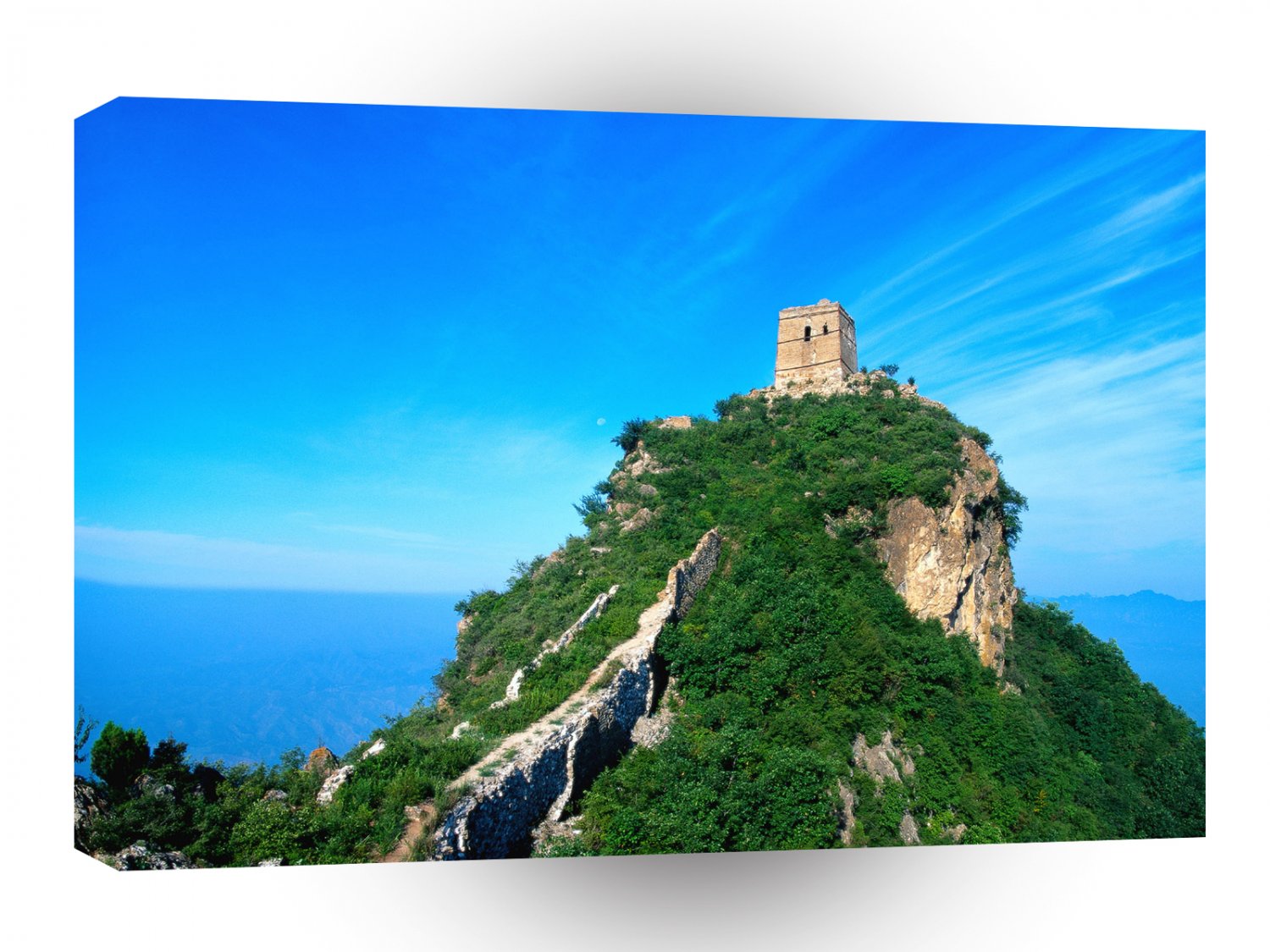 Great Wall Blue Sky Over Tower Ruin A1 Xlarge Canvas