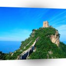 Great Wall Blue Sky Over Tower Ruin A1 Xlarge Canvas