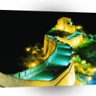 Great Wall Blue Yellow Night A1 Xlarge Canvas