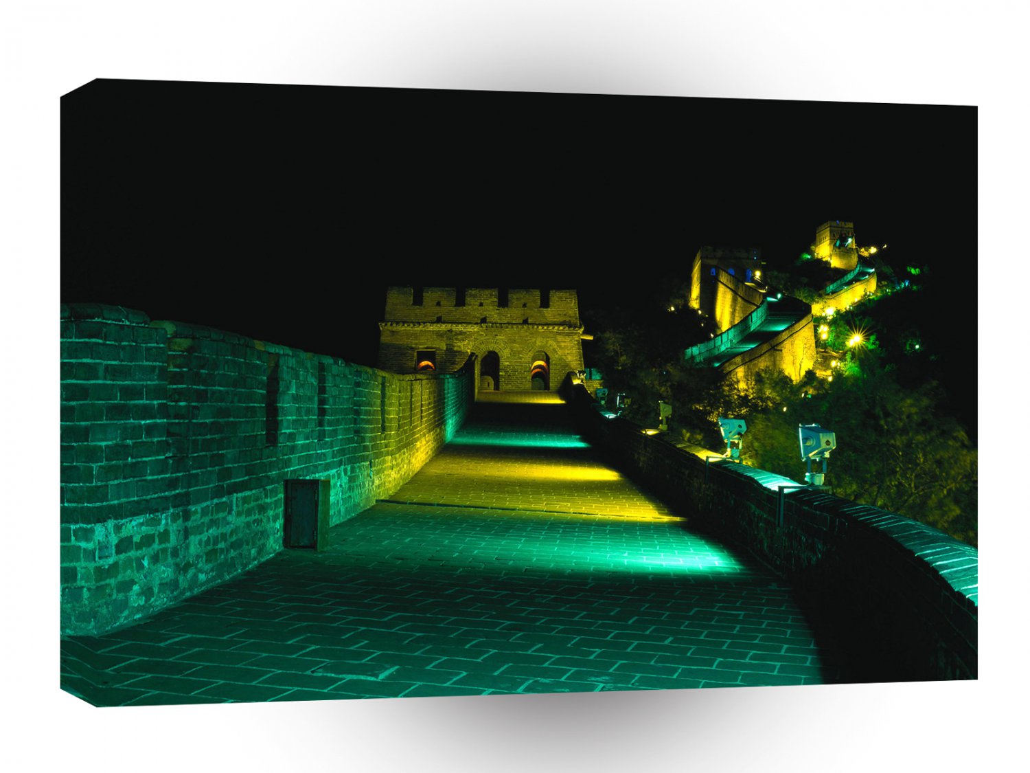 Great Wall Flat Walkway Floodlit A1 Xlarge Canvas
