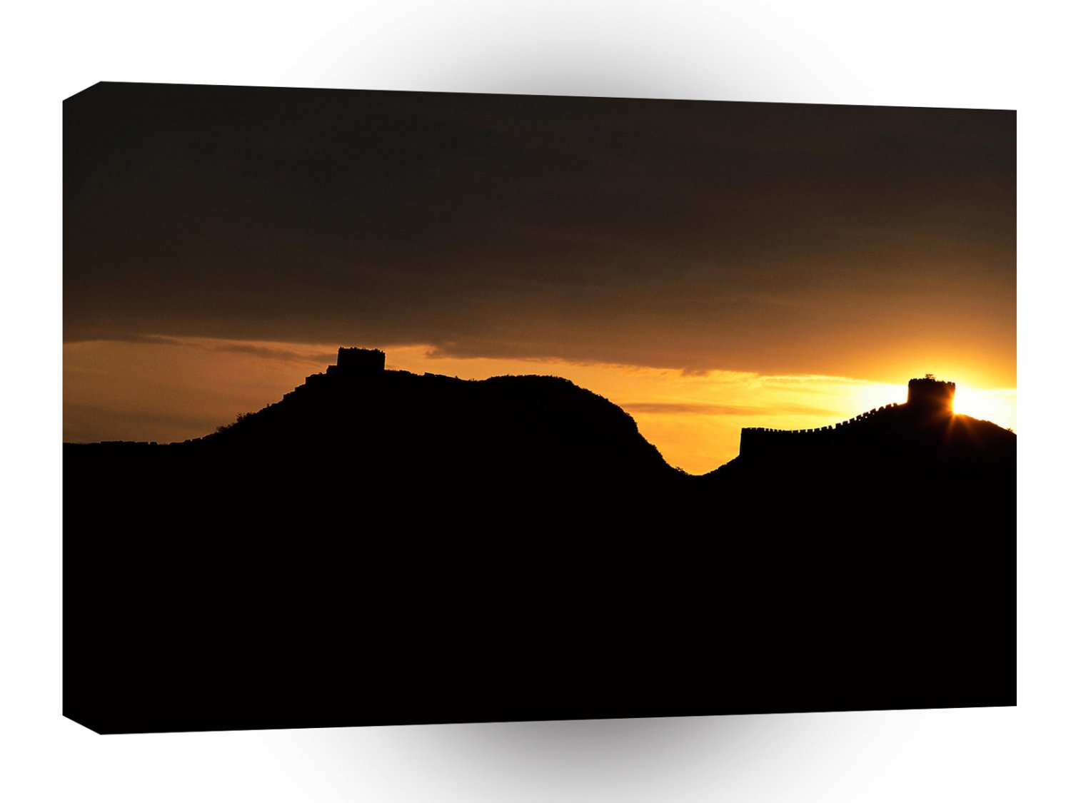 Great Wall Sun Setting Darkness A1 Xlarge Canvas