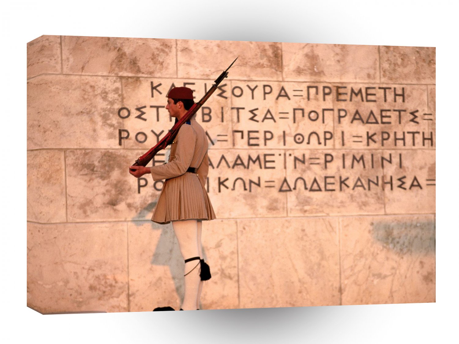 Greece Evzone Guard At Monument Unknown Soldier Athens A1 Xlarge Canvas
