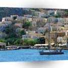 Harbor Town Yialos Island Symi Greece A1 Xlarge Canvas