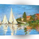 Impressionism Claude Monet Regatta Argenteuil A1 Xlarge Canvas