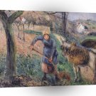 Impressionism Pissarro Landscape Donkey A1 Xlarge Canvas