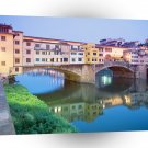 Italy Bridge Reflection Ponte Vecchio Florence A1 Xlarge Canvas
