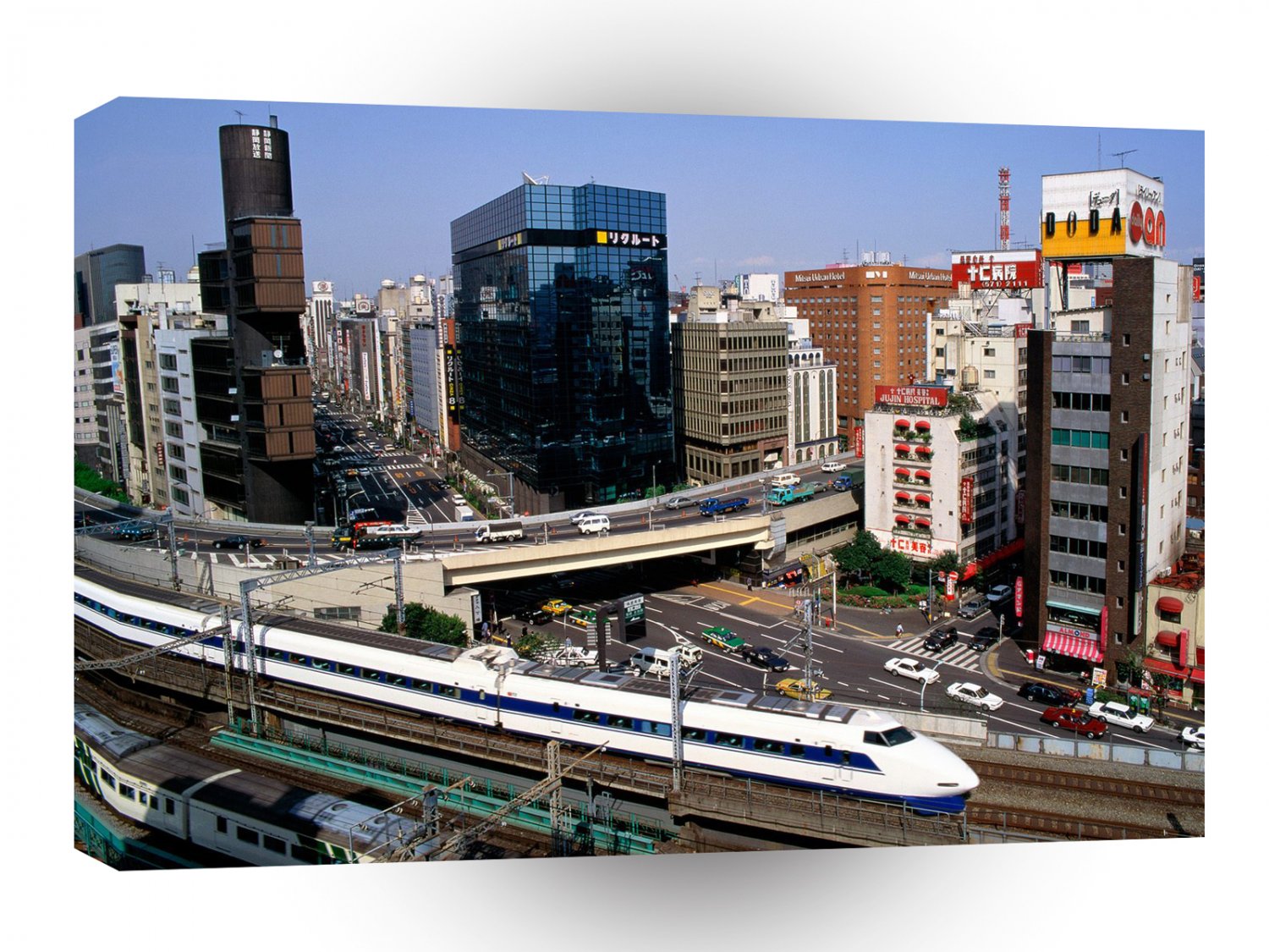 Japan Bullet Train Ginza District Tokyo A1 Xlarge Canvas