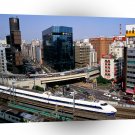 Japan Bullet Train Ginza District Tokyo A1 Xlarge Canvas