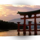Japan Miyajima Shrine At Sunset Miyajima A1 Xlarge Canvas