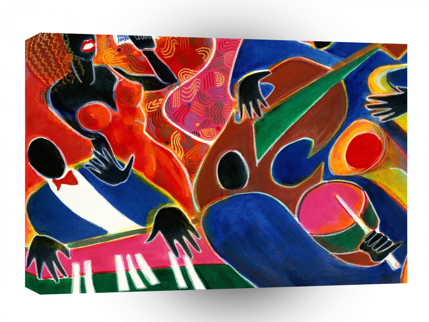 Jazz Art Singer Gil Mayers 1997 A1 Xlarge Canvas