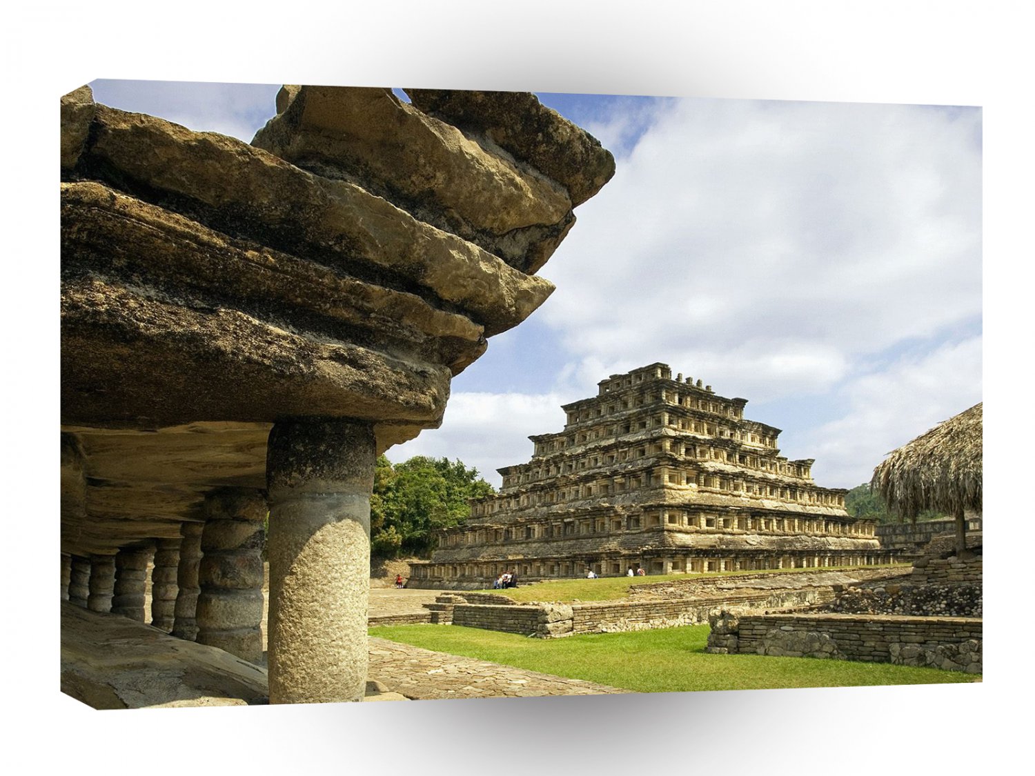 Landscape Historical Temple Pyramid A1 Xlarge Canvas