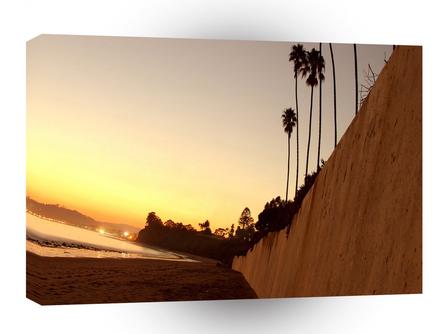 Landscape Storm Wall Beach View A1 Xlarge Canvas