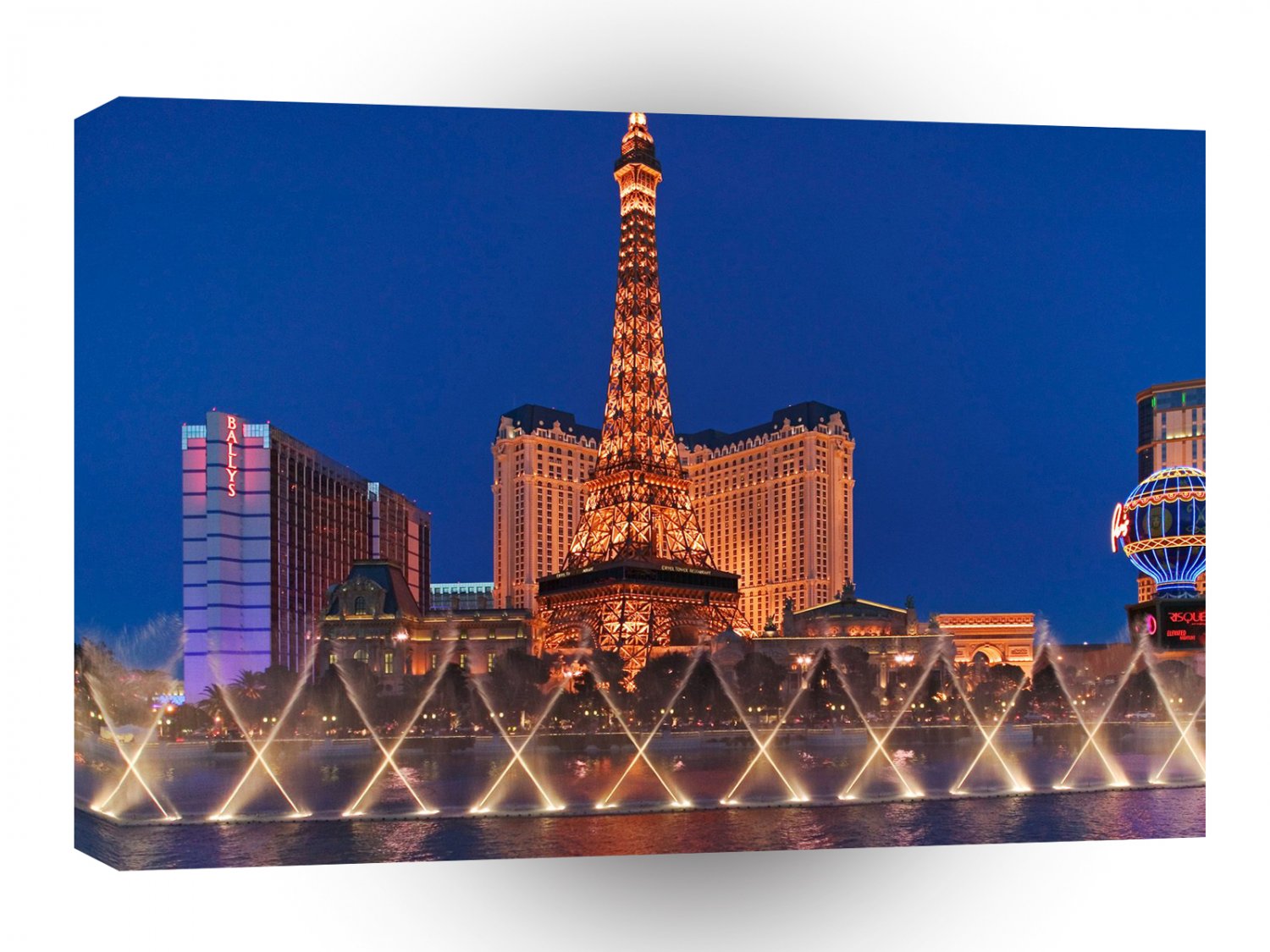 Las Vegas Eiffel Tower The Bellagio Las Vegas A1 Xlarge Canvas