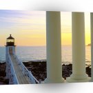 Lighthouses At Sunset Marshall Point Maine A1 Xlarge Canvas